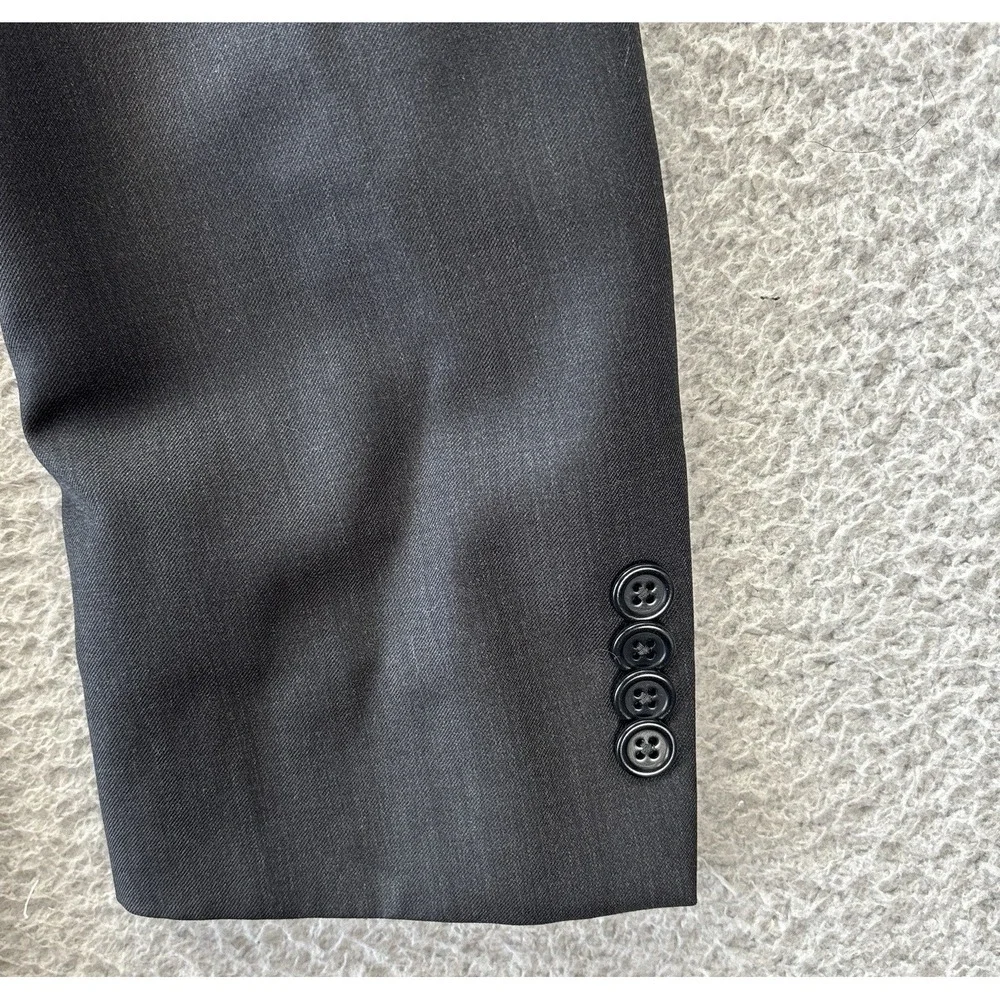 John Varvatos Loft Blazer Mens 38R Dark Gray‎ Blend Blazer Sports Coat Jacket